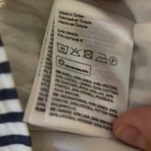 H&M Ruffle Striped crop tank, 6 - Picture 4 of 4